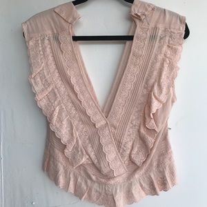 Light pink free people blouse